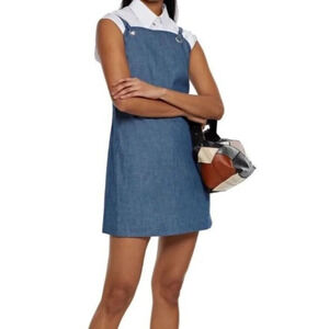 Rag & Bone Suffolk Chambray Mini Dress Denim Size 4 Cotton Woman’s